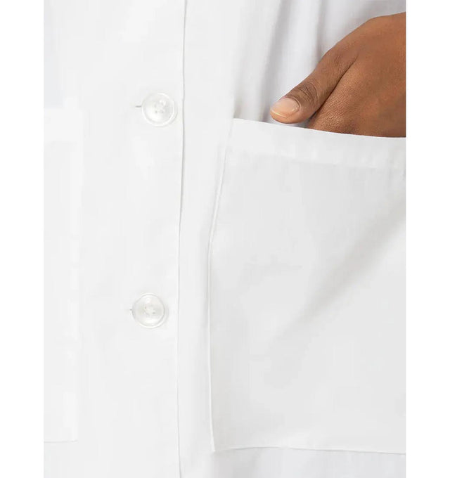 Landau Women's 3-Pocket Full-Length Lab Coat 3155-White-Frontview
