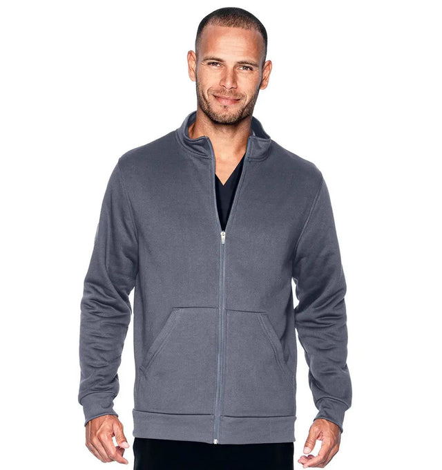 Urbane Performance Men's Warm-Up Scrub Jacket 9972 -Steel Gray-Frontview
