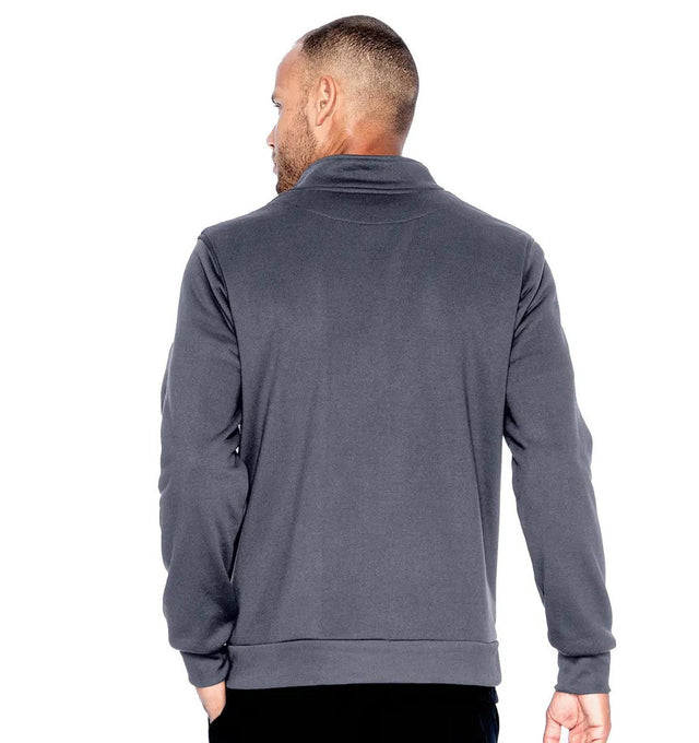 Urbane Performance Men's Warm-Up Scrub Jacket 9972 -Steel Gray-Backview