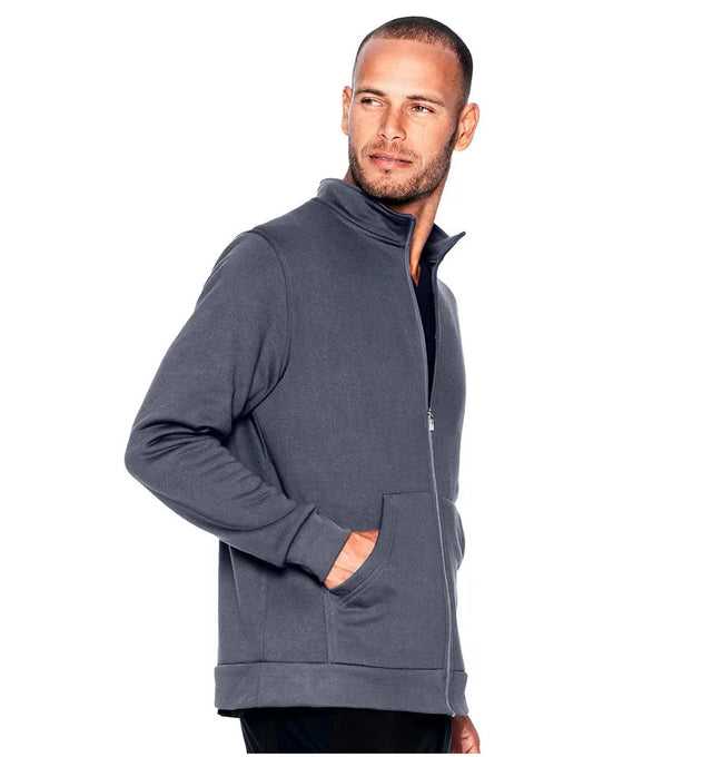 Urbane Performance Men's Warm-Up Scrub Jacket 9972 -Steel Gray-Sideview