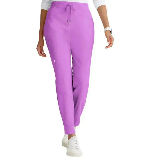 Barco One™ by Barco Boost 3-Pocket Mid-Rise Jogger Scrub Pant-Helio Purple