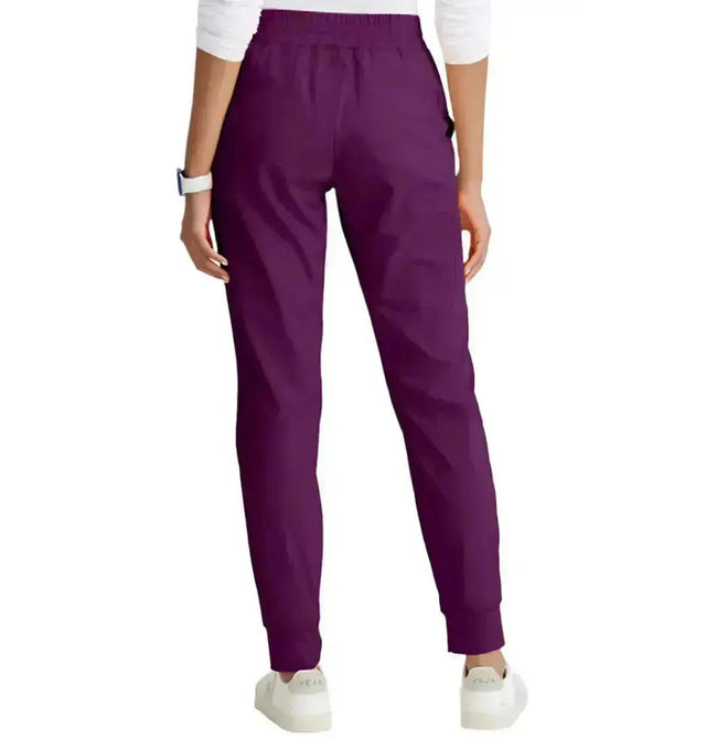 Barco One™ by Barco Boost 3-Pocket Mid-Rise Jogger Scrub Pant-Wine
