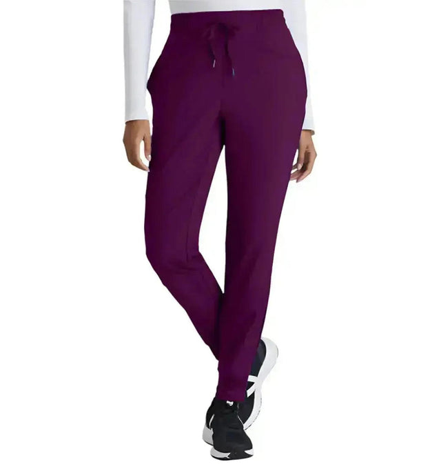 Barco One™ by Barco Boost 3-Pocket Mid-Rise Jogger Scrub Pant-Wine