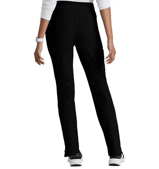 Barco One™ by Barco Uplift 5-Pocket Mid-Rise Tapered Leg Scrub Pant-Black