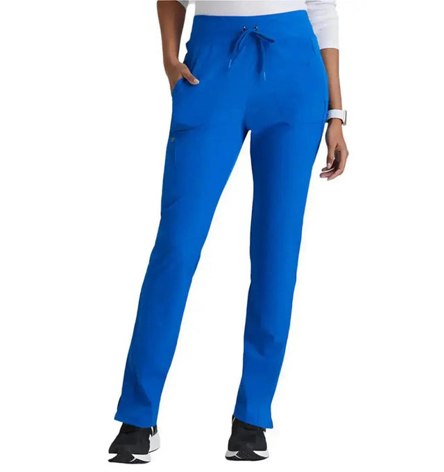 Barco One™ by Barco Uplift 5-Pocket Mid-Rise Tapered Leg Scrub Pant-New Royal