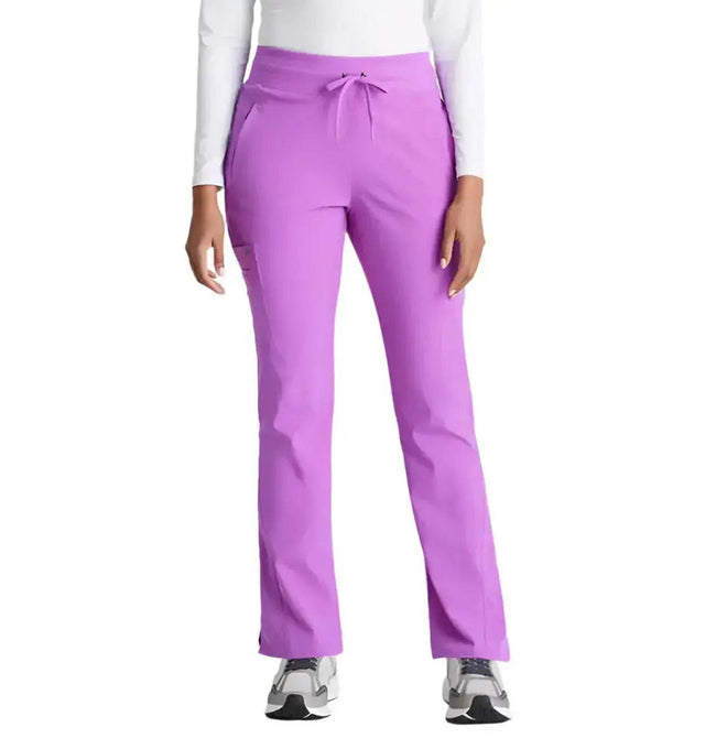 Barco One™ by Barco Uplift 5-Pocket Mid-Rise Tapered Leg Scrub Pant-Helio Purple