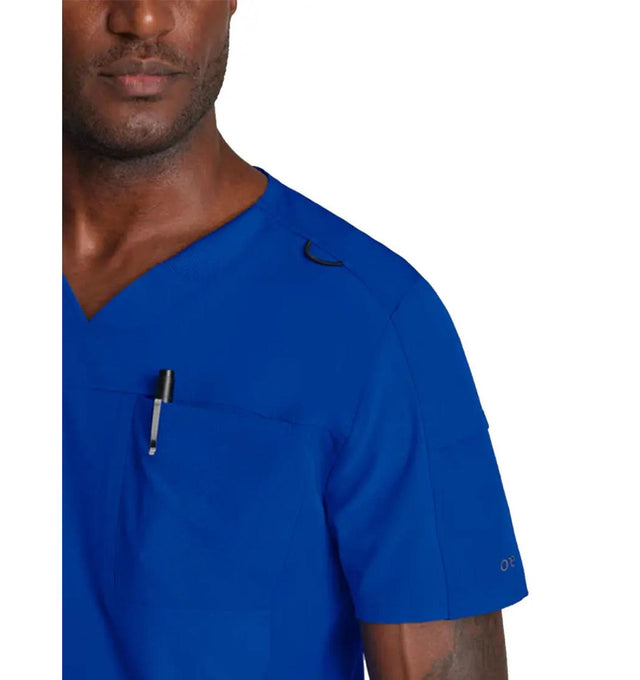 Barco One™ by Barco Velocity 2-Pocket V-Neck Scrub Top-Cobalt