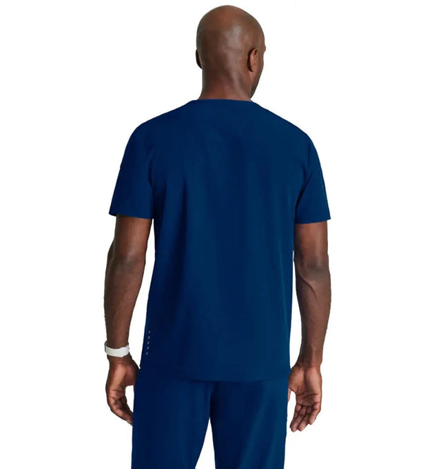 Barco One™ by Barco Velocity 2-Pocket V-Neck Scrub Top-Indigo