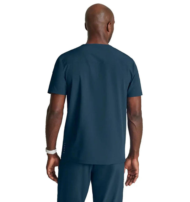 Barco One™ by Barco Velocity 2-Pocket V-Neck Scrub Top-Steel
