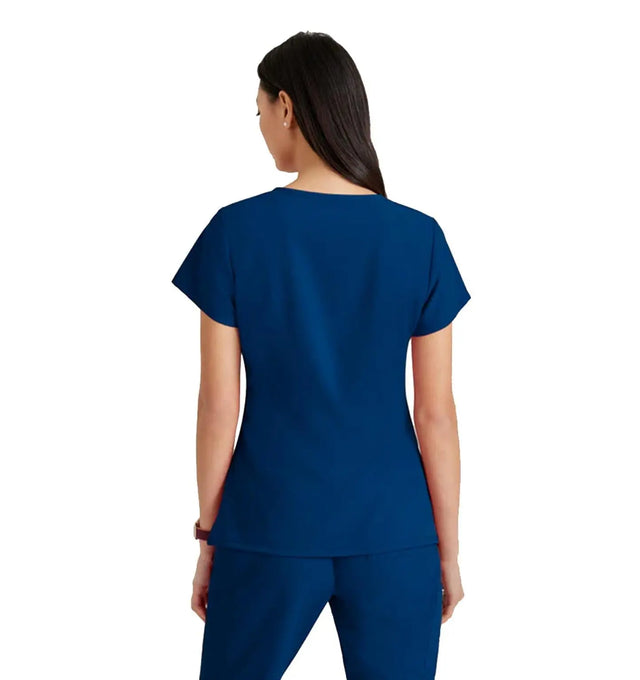 Barco Unify™ by Barco PURPOSE 4-POCKET V-NECK SCRUB TOP - Indigo