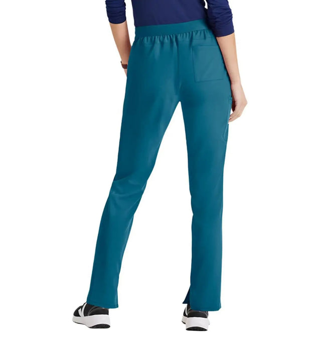 Barco Unify™ by Barco PURPOSE 5-POCKET HIGH-RISE SLIM LEG SCRUB PANT-Bahama