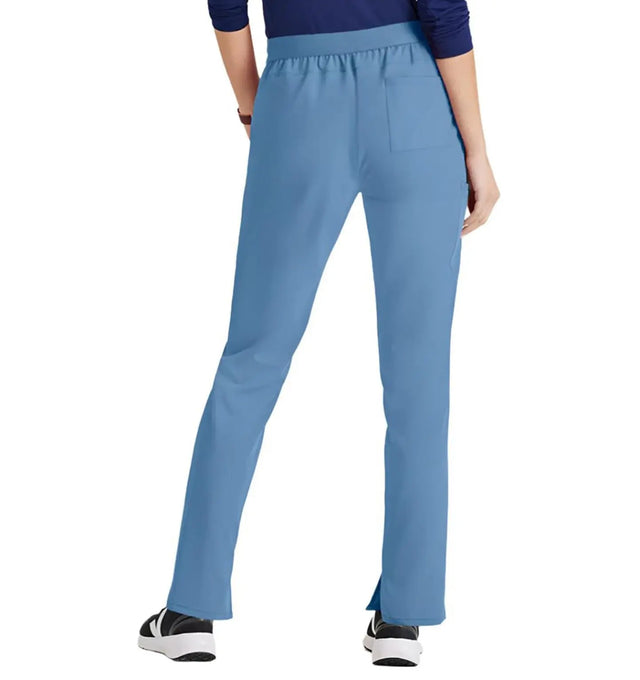 Barco Unify™ by Barco PURPOSE 5-POCKET HIGH-RISE SLIM LEG SCRUB PANT-Ciel Blue