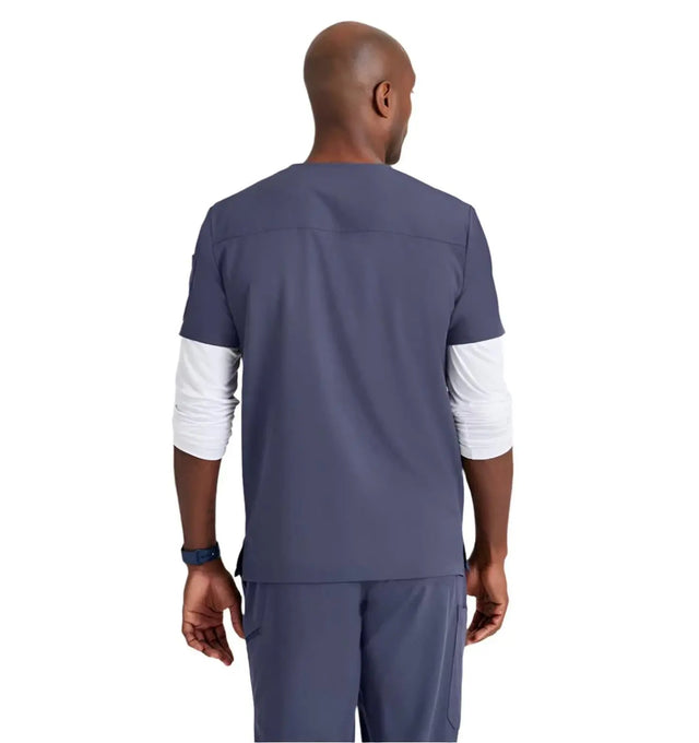 Barco Unify™ by Barco RALLY 3-POCKET V-NECK SCRUB TOP - Steel