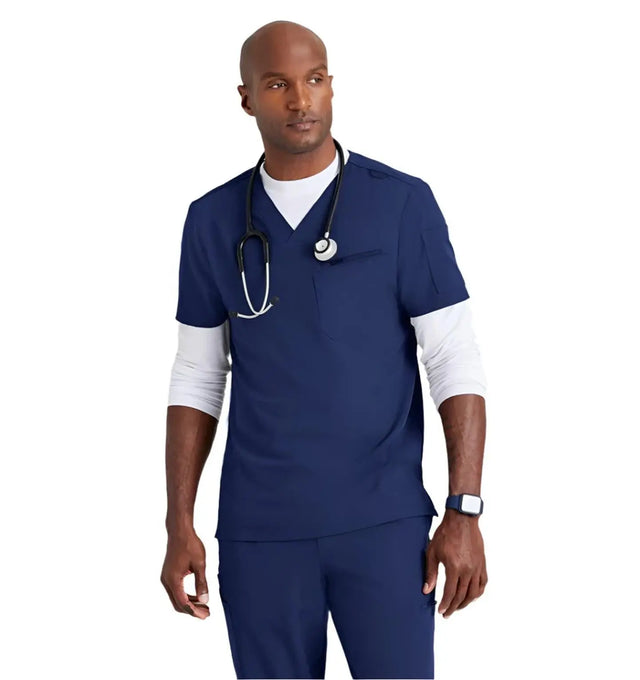 Barco Unify™ by Barco RALLY 3-POCKET V-NECK SCRUB TOP - Indigo