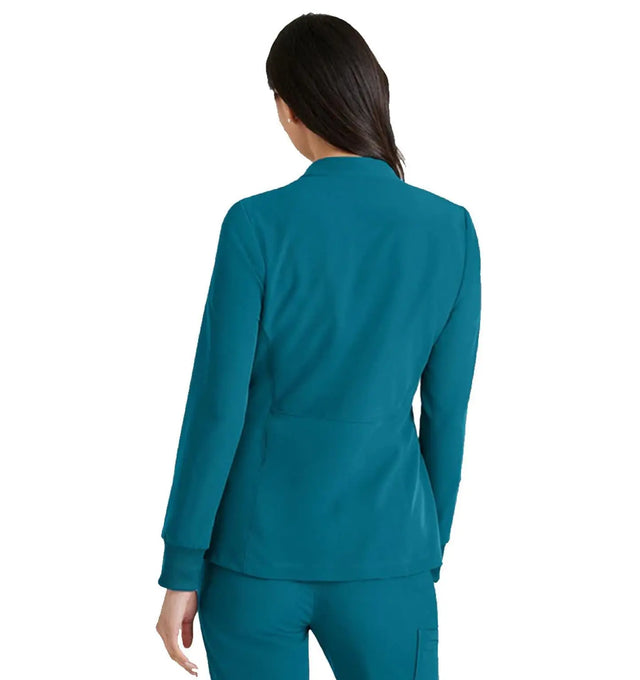 Barco Unify™ by Barco TEAM 3-POCKET FUNNEL COLLAR WARM UP JACKET - Bahama