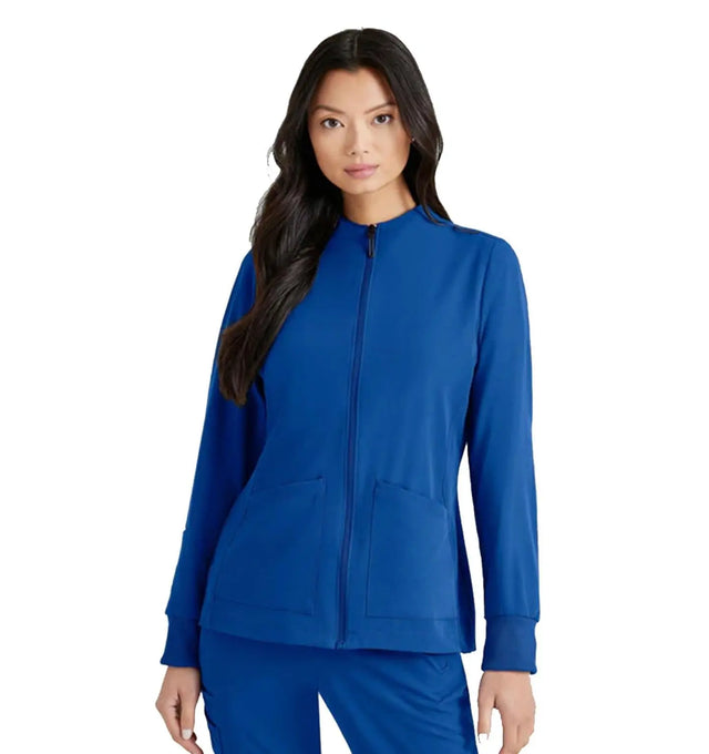 Barco Unify™ by Barco TEAM 3-POCKET FUNNEL COLLAR WARM UP JACKET - New Royal