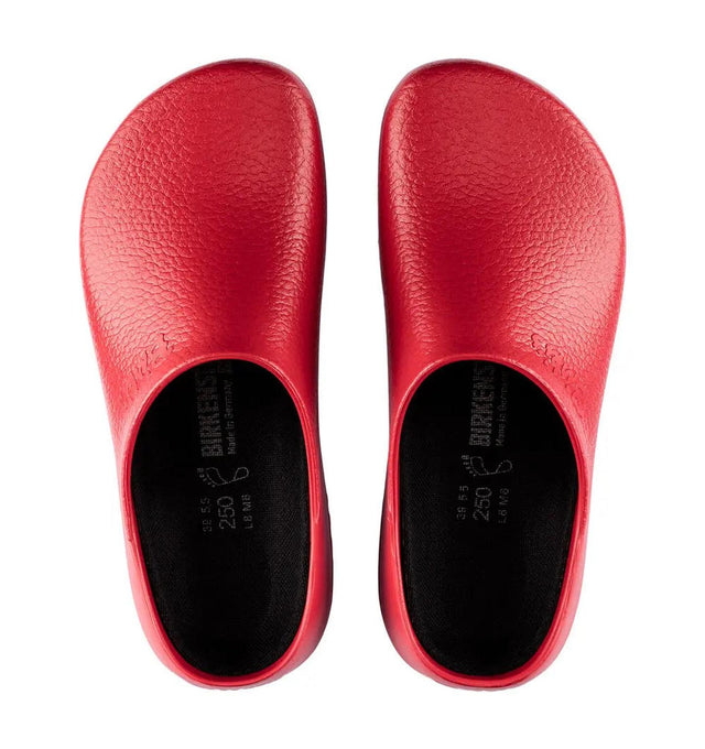 Birkenstock Super Birki Red Nursing Shoe - Top & Bottom
