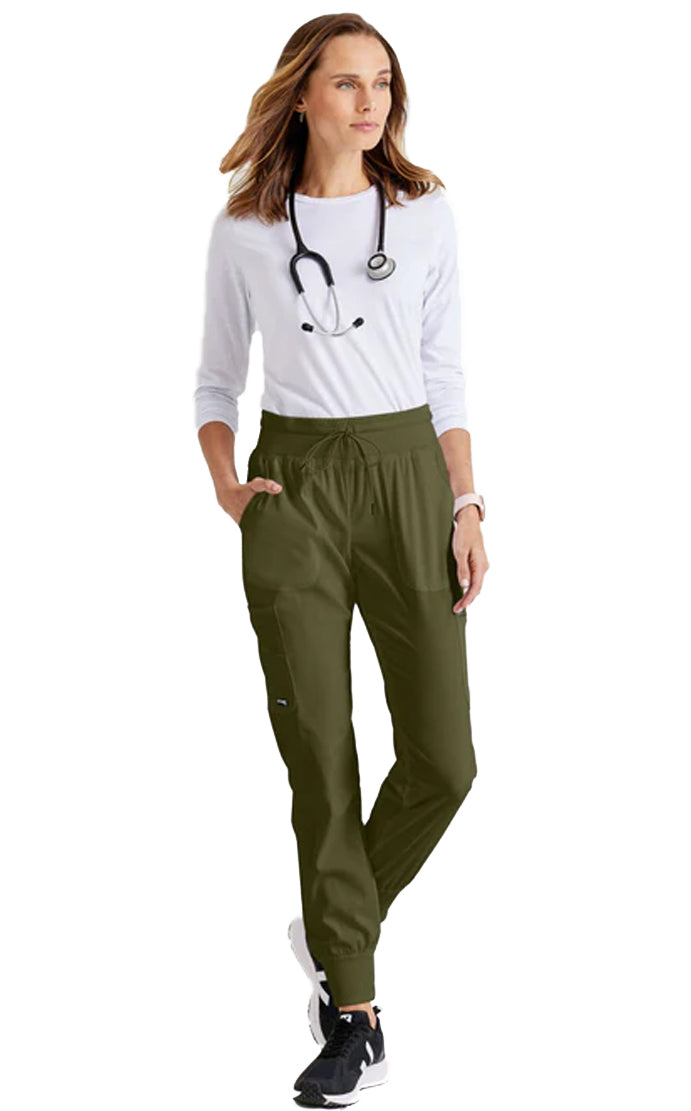 Grey's Anatomy™ Stretch by Barco 7-Pocket Jogger Pant-Olive
