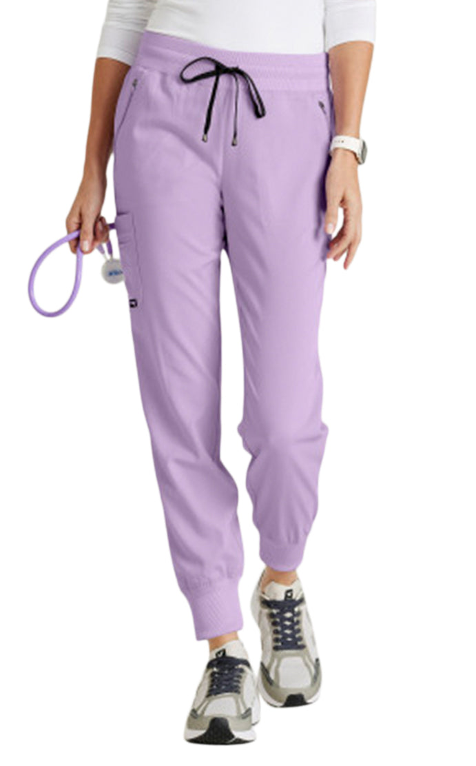 Grey's Anatomy™ Stretch by Barco Serena 7-Pocket Mid-Rise Tappered Leg Scrub Pant-Purple Fressia