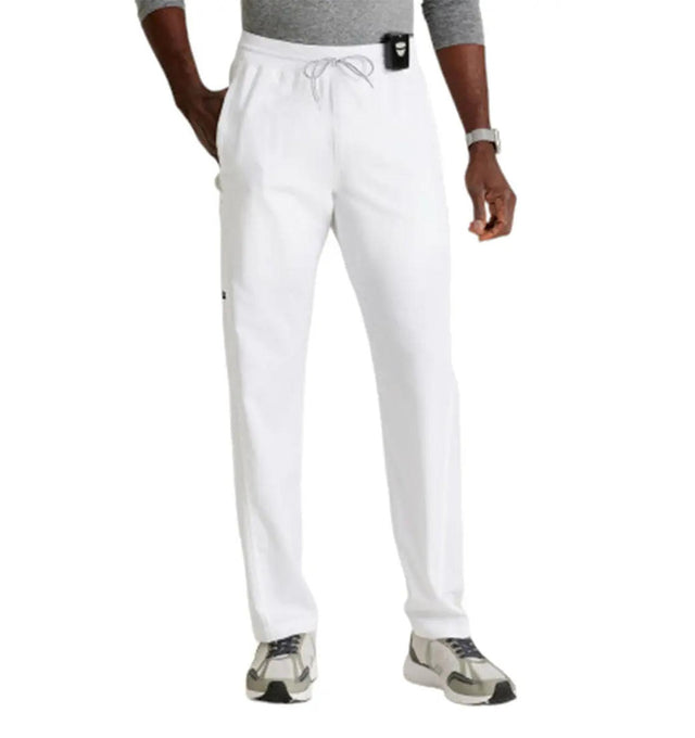 Barco M6PKT KNT WB SLM STRAIGHT PANT-WHITE