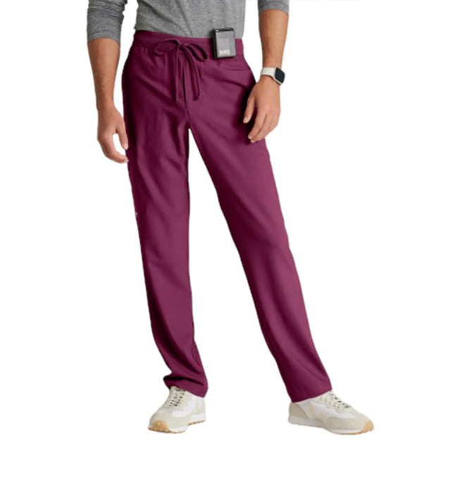Grey's Anatomy™ Evolve By Barco Highland 5-Pocket Slim Straight Scrub Pant-WINE