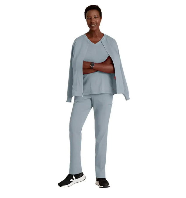 Grey's Anatomy Stretch™ by Barco Millie 3-Pocket Crewneck Scrub Jacket -Moonatruck