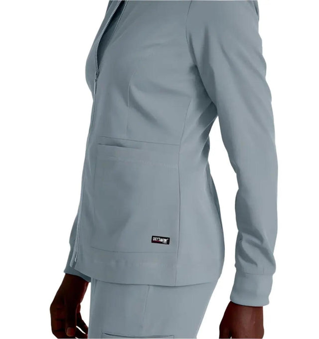 Grey's Anatomy Stretch™ by Barco Millie 3-Pocket Crewneck Scrub Jacket -Moonatruck