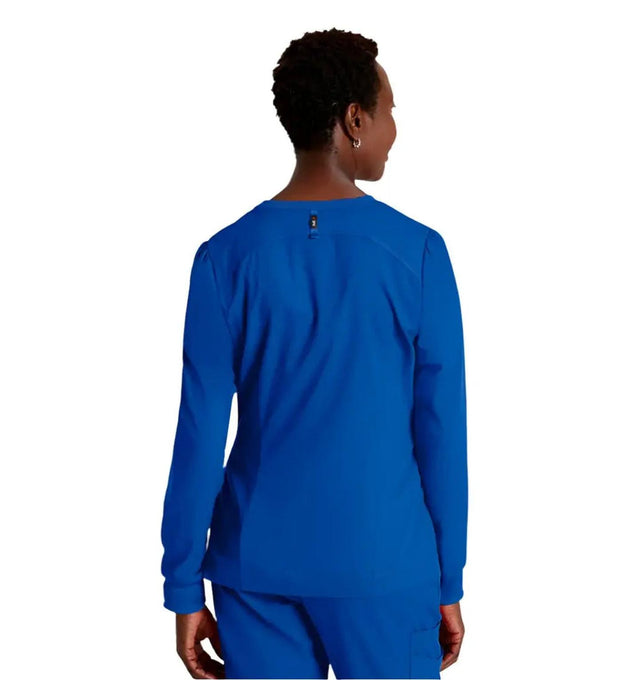 Grey's Anatomy Stretch™ by Barco Millie 3-Pocket Crewneck Scrub Jacket -Galaxy
