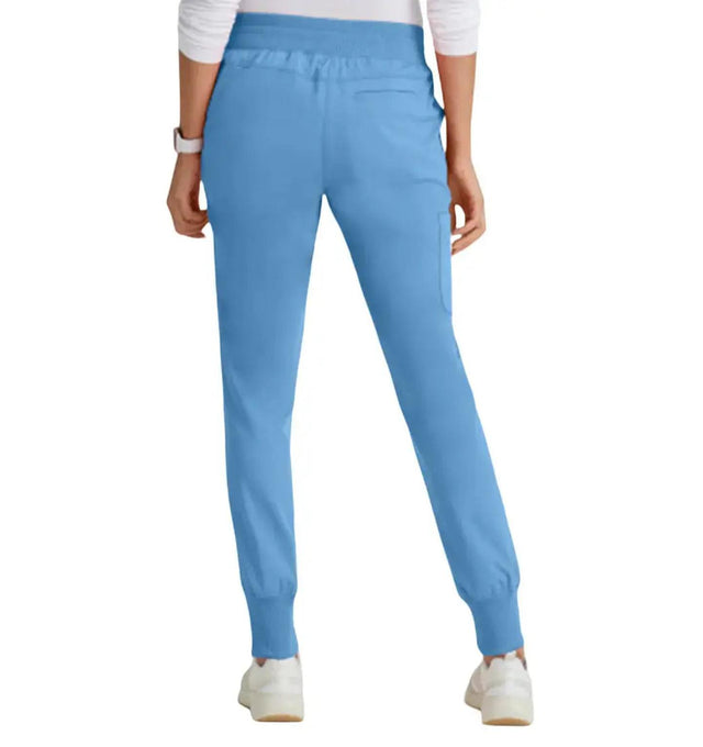 Grey's Anatomy Stretch™ by Barco Eden 5-Pocket Mid Rise Jogger Scrub Pant-Ceil Blue