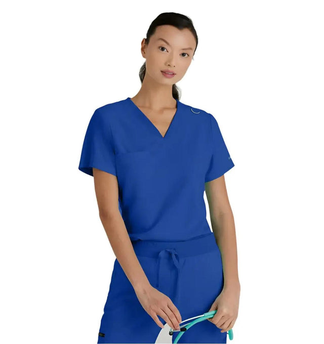 Grey's Anatomy Stretch™ by Barco Bree 1-Pocket Tuck-In Scrub Top-Galaxy