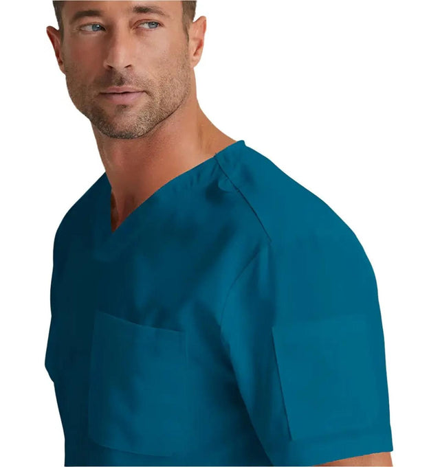Grey's Anatomy™ by Barco Evan 2-Pocket Neck Scrub Top-Bahama