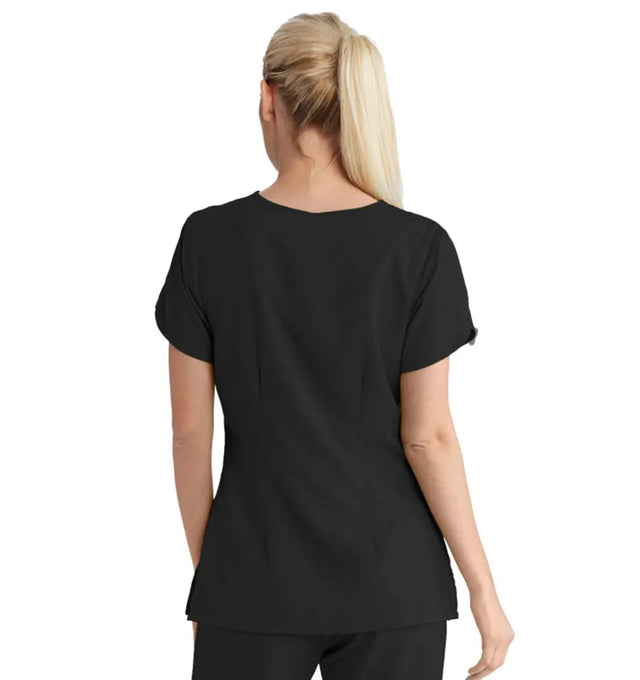 Grey's Anatomy™ by Barco Cora 4-Pocket Scrub Top-Black