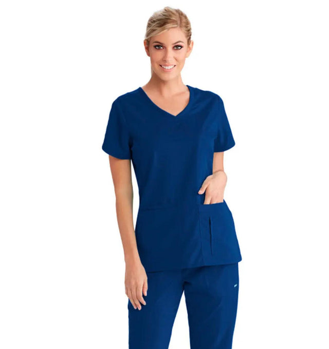 Grey's Anatomy™ by Barco Cora 4-Pocket Scrub Top-Indigo