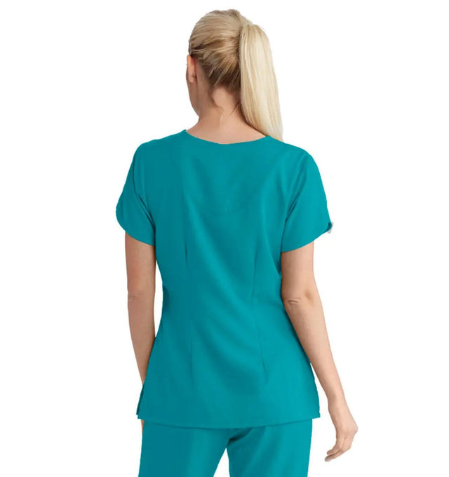 Grey's Anatomy™ by Barco Cora 4-Pocket Scrub Top-Teal
