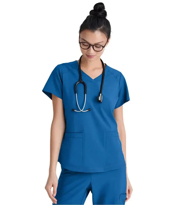 Grey's Anatomy™ Evolve by Barco Rhythm 2-Pocket CICLO® Scrub Top-Royal