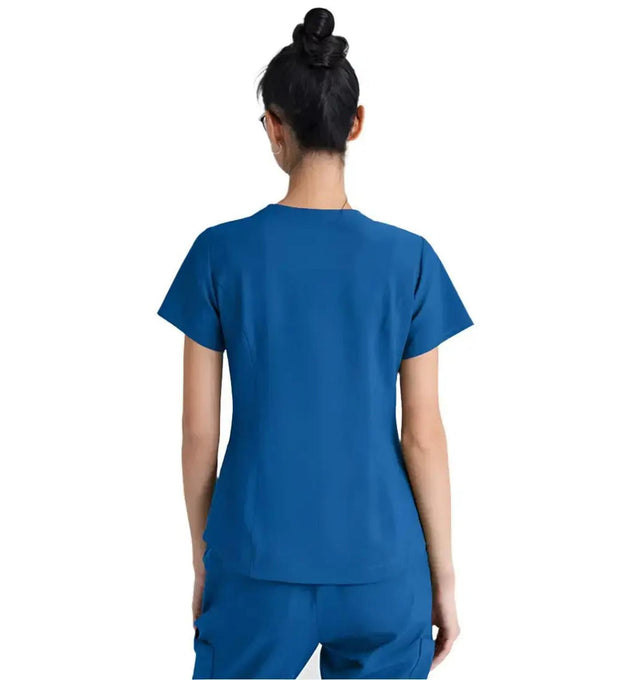 Grey's Anatomy™ Evolve by Barco Rhythm 2-Pocket CICLO® Scrub Top-Royal