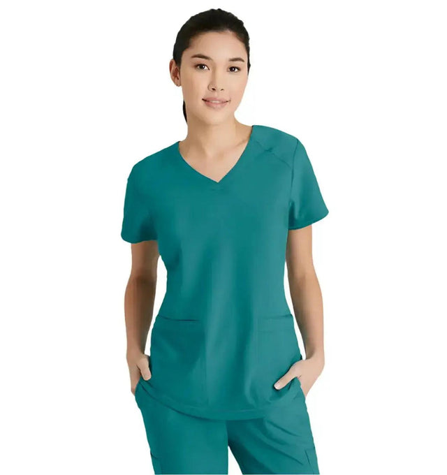 Grey's Anatomy™ Evolve by Barco Rhythm 2-Pocket CICLO® Scrub Top-Teal