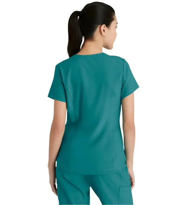 Grey's Anatomy™ Evolve by Barco Rhythm 2-Pocket CICLO® Scrub Top-Teal