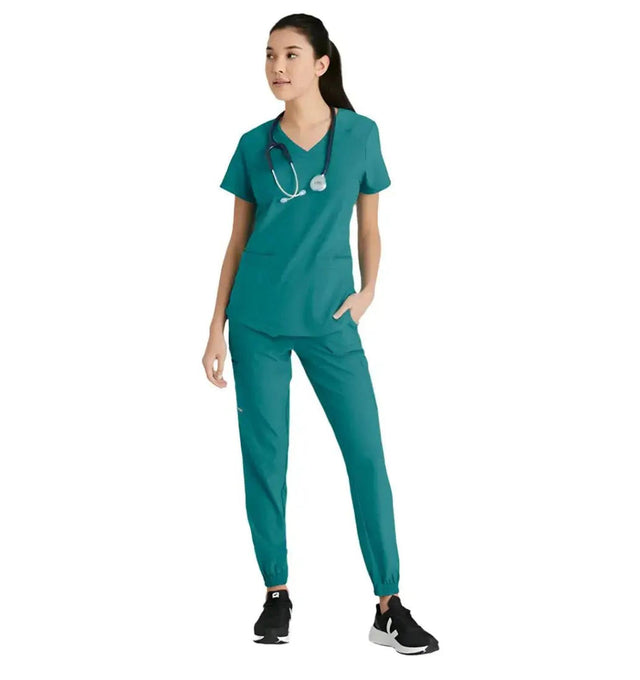 Grey's Anatomy™ Evolve by Barco Rhythm 2-Pocket CICLO® Scrub Top-Teal