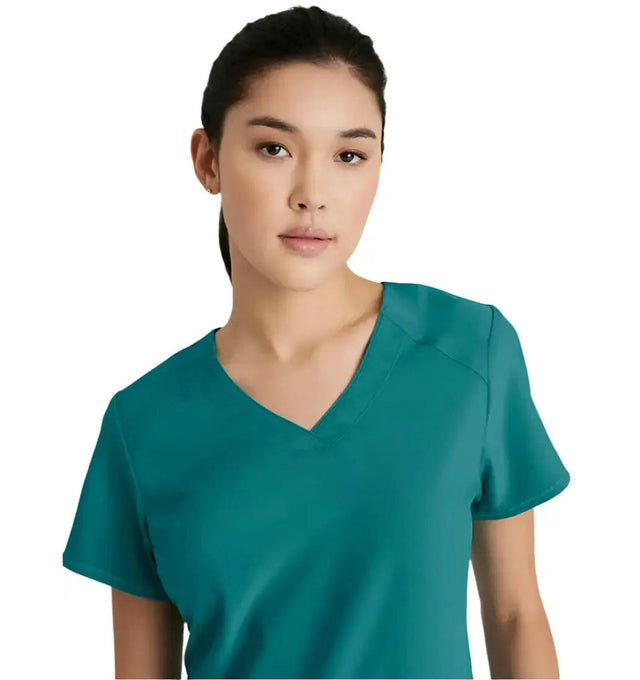 Grey's Anatomy™ Evolve by Barco Rhythm 2-Pocket CICLO® Scrub Top-Teal