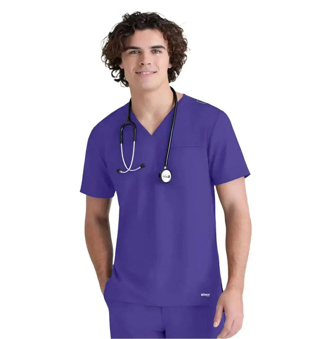 Grey's Anatomy™ Evolve by Barco Journey 1-Pocket CICLO® Scrub Top-New Grape