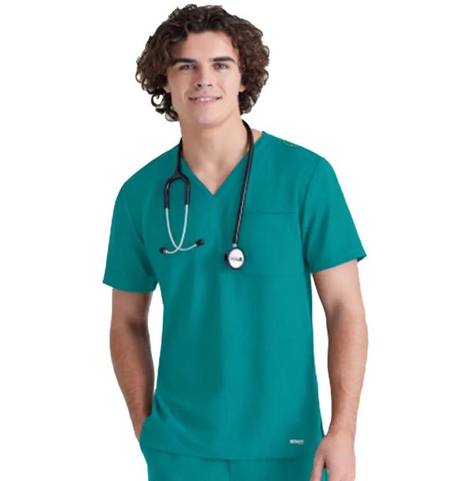 Grey's Anatomy™ Evolve by Barco Journey 1-Pocket CICLO® Scrub Top-Teal