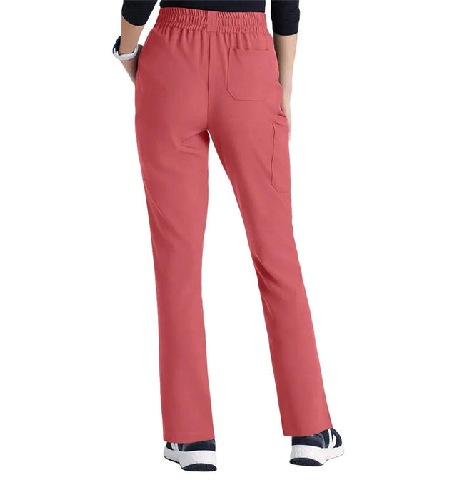 Grey's Anatomy™ Evolve by Barco Terra 6-Pocket Mid-Rise CICLO®Leg Pant-Petite-Desert Rouge