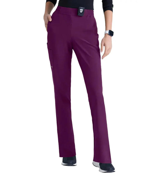 Grey's Anatomy™ Evolve by Barco Terra 6-Pocket Mid-Rise CICLO®Leg Pant-Petite-Wine