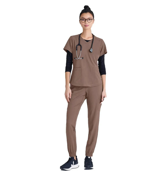 Grey's Anatomy™ Evolve by Barco Terra 6-Pocket Mid-Rise CICLO®-DriftWood