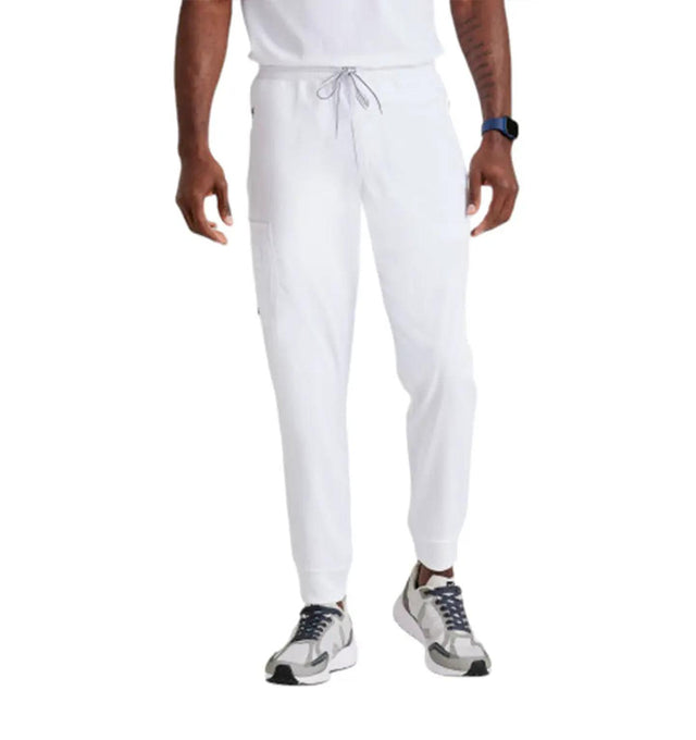 Barco M5PKT ELSTC WST ZIP PKT JOGGER PANT-WHITE