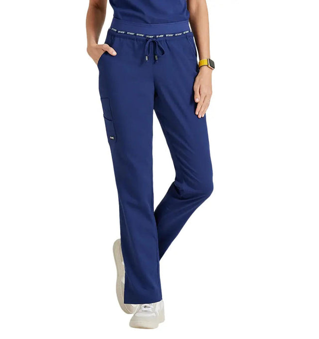 Grey's Anatomy™ Stretch by Barco Serena 7-Pocket Mid-Rise Tappered Leg Scrub Pant-Indigo
