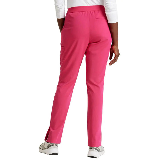 Grey's Anatomy™ Stretch by Barco Serena 7-Pocket Mid-Rise Tappered Leg Scrub Pant-Vibrance Pink