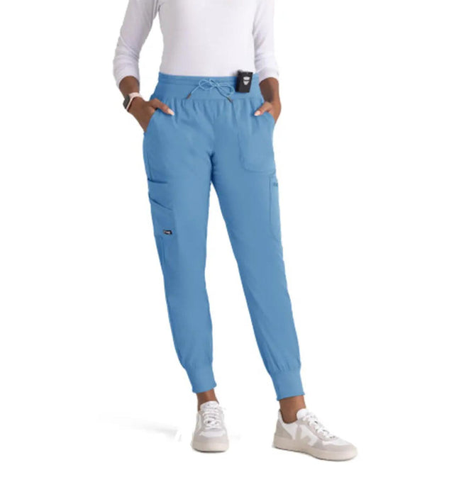 Grey's Anatomy™ Stretch by Barco 7-Pocket Jogger Pant-Ceil Blue