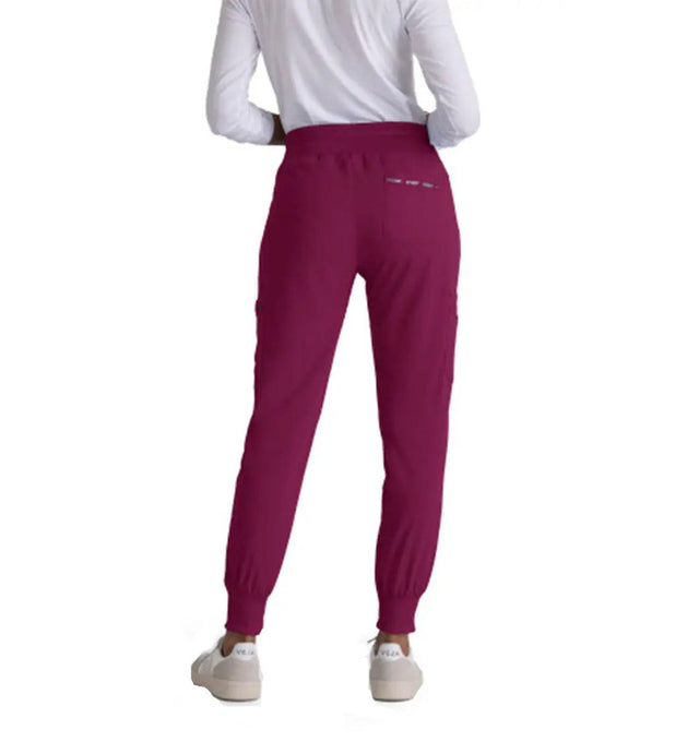 Grey's Anatomy™ Stretch by Barco 7-Pocket Jogger Pant-Wine
